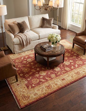 5' 1 x 6' 8 Hand Knotted Ziegler Rug