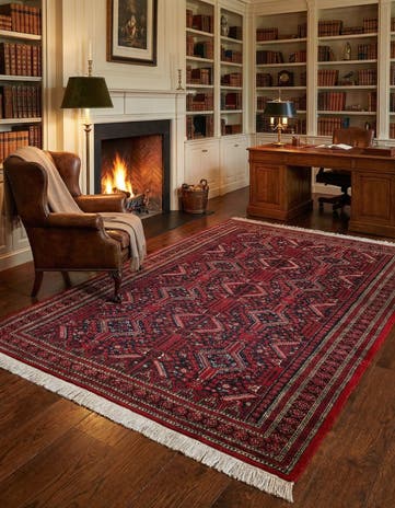 6' 4 x 10' 1 Hand Knotted Yalameh Wool Rug