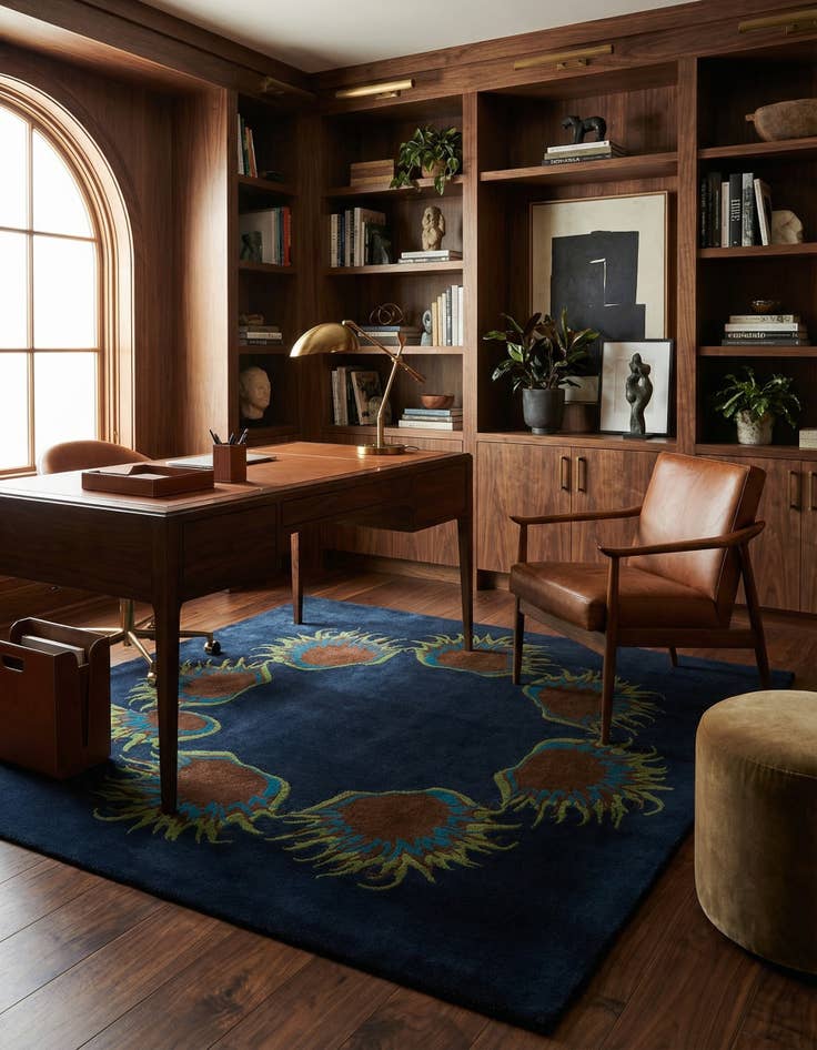 Detail image of 7' 5 x 7' 6 Luna Wool Square Rug