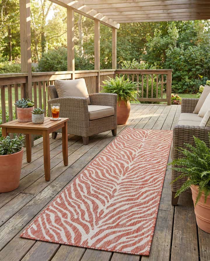 2' x 8' Easy-Clean Safari Indoor / Outdoor Runner Rug