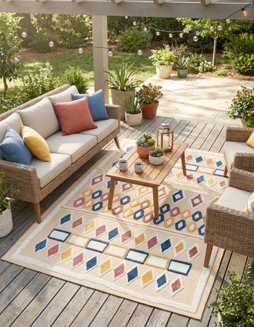 5' x 7' 7 Easy-Clean Indoor / Outdoor Rug
