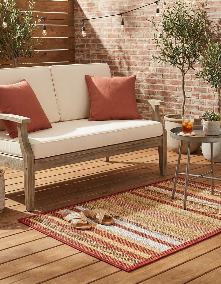 2' x 3' Easy-Clean Baja Indoor / Outdoor Rug