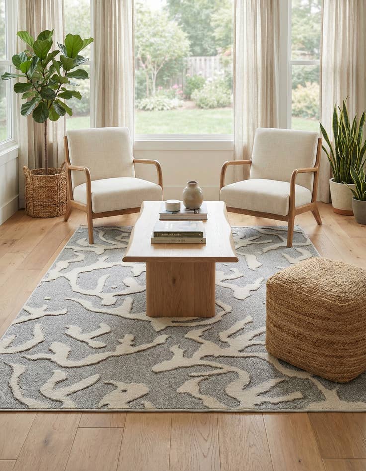 Detail image of  5' x 8'  Washable Sabrina Soto Indoor / Outdoor Rug