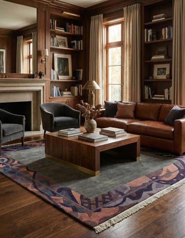8' 2 x 8' 4 Hand Knotted Nepal Wool Square Rug