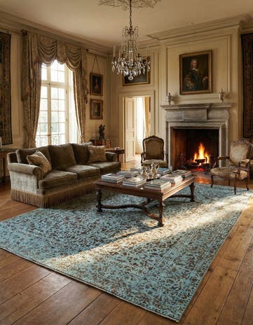 9' 7 x 12' 11 Vintage Royal Wool Rug