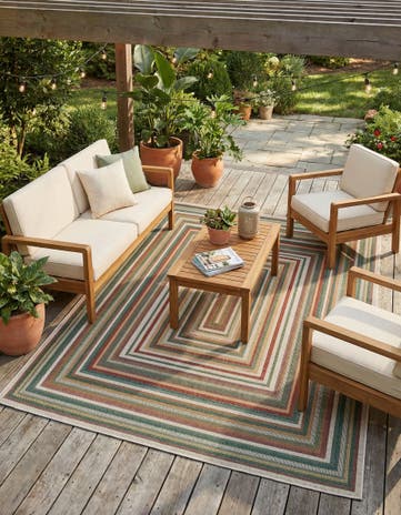 7' 10 x 10' Easy-Clean Baja Indoor / Outdoor Rug