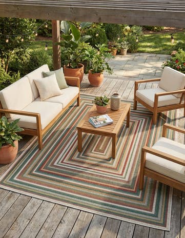 7' 10 x 10' Easy-Clean Baja Indoor / Outdoor Rug