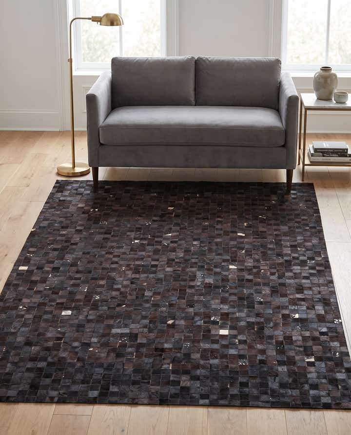 150cm x 245cm Cowhide Leather Teppich