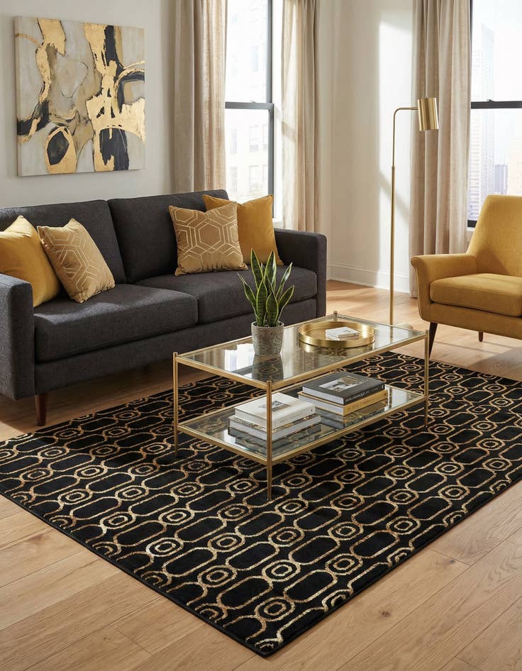 Detail image of 6' x 9' Vogue Geo Rug