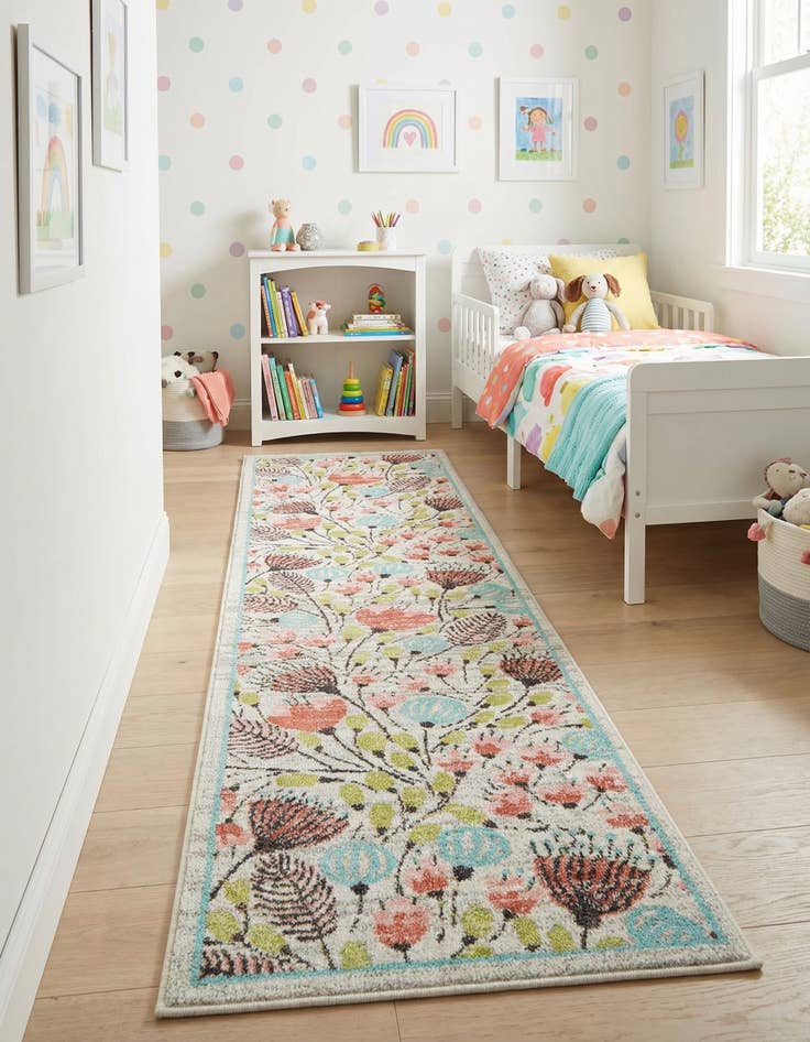 Detail image of 2' 7 x 10' Whimsy Kids Runner Rug