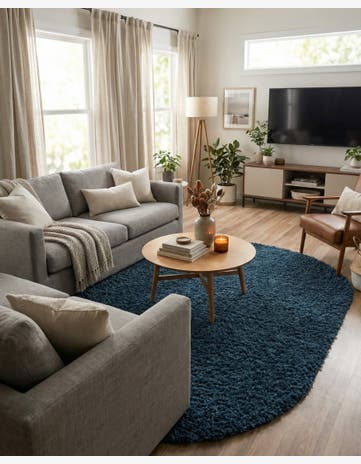 7' 10 x 10' Zermatt Shag Oval Rug