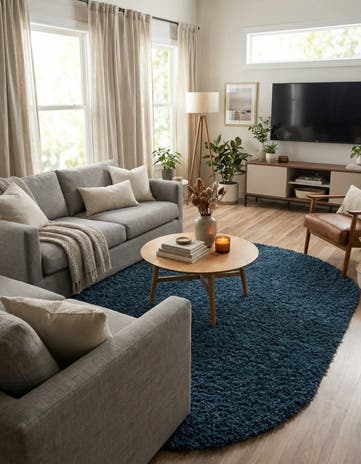 7' 10 x 10' Zermatt Shag Oval Rug