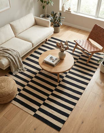 4' 3 x 6' Hand Woven Kilim Modern Wool Rug