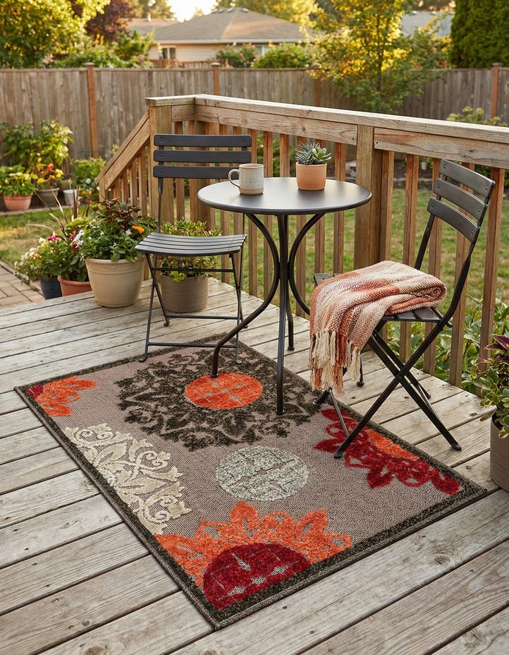 2' x 3' Easy-Clean Modern Indoor / Outdoor...
