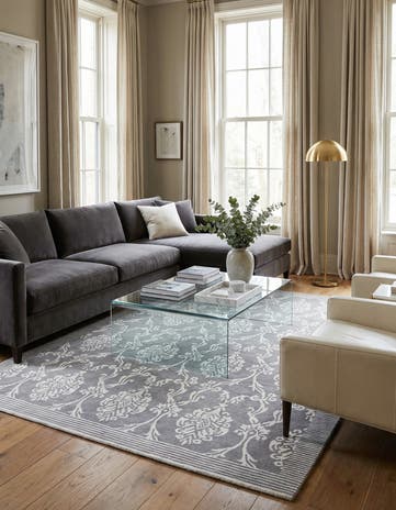 5' 8 x 7' 11 Hand Knotted Darya Wool Rug