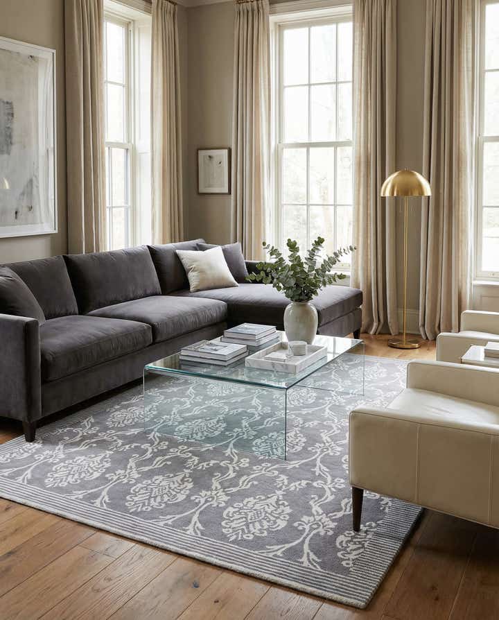 5' 8 x 7' 11 Hand Knotted Darya Wool Rug