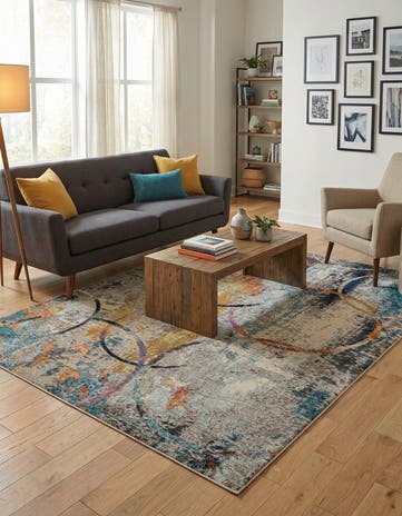8' x 10' Washable Theia Rug