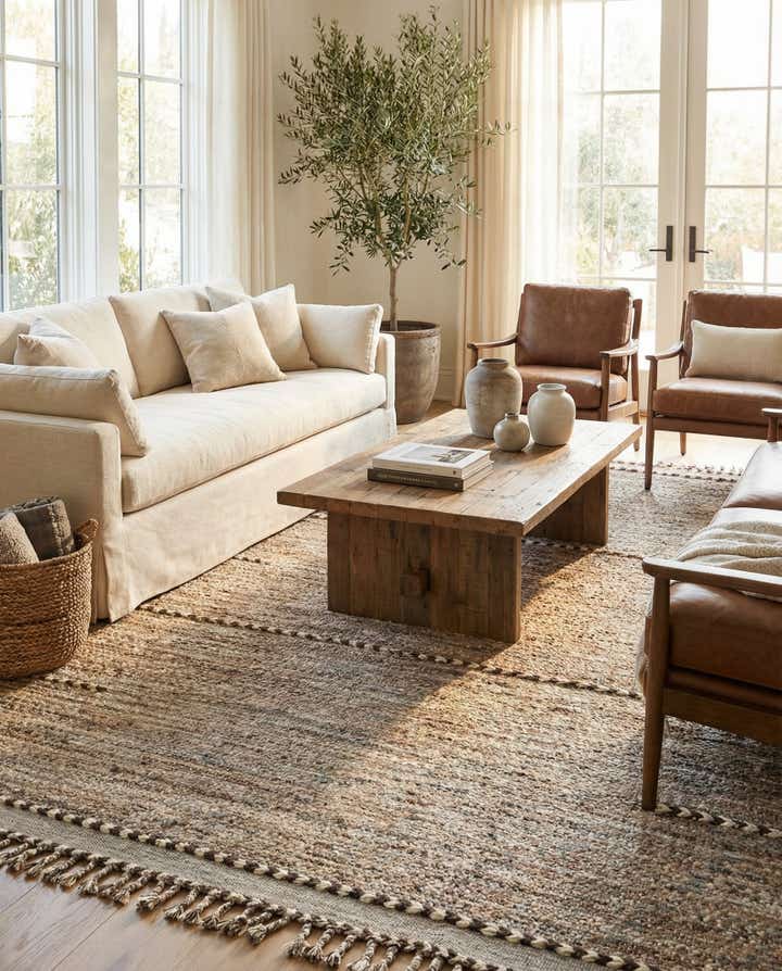 8' 7 x 10' 7 Hand Knotted Moroccan Wool Rug