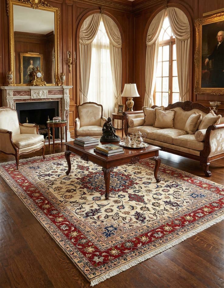 Detail image of 5' 1 x 6' 6 Tabriz Rug