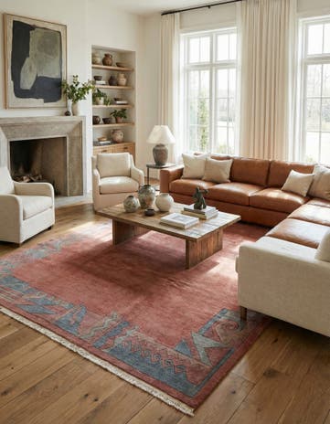 8' 1 x 11' 2 Hand Knotted Tibet Wool Rug