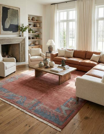 8' 1 x 11' 2 Hand Knotted Tibet Wool Rug