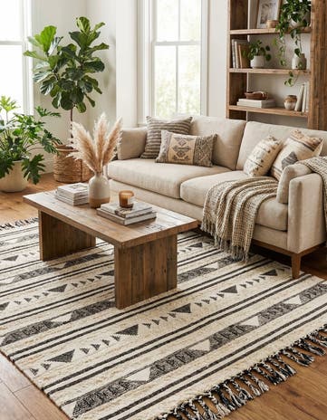 8' x 10' Hand Woven Arizona Wool Rug