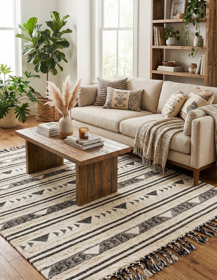 8' x 10' Hand Woven Arizona Wool Rug