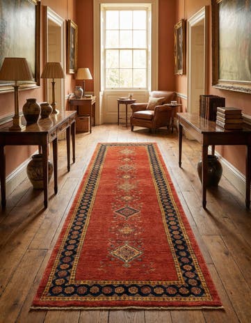 2' 10 x 9' 5 Luribaft Wool Runner Rug