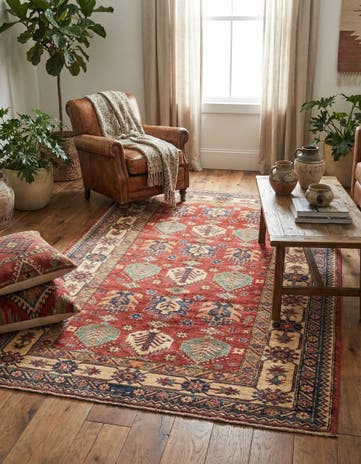 5' 8 x 8' 10 Hand Knotted Kazak Oriental Rug