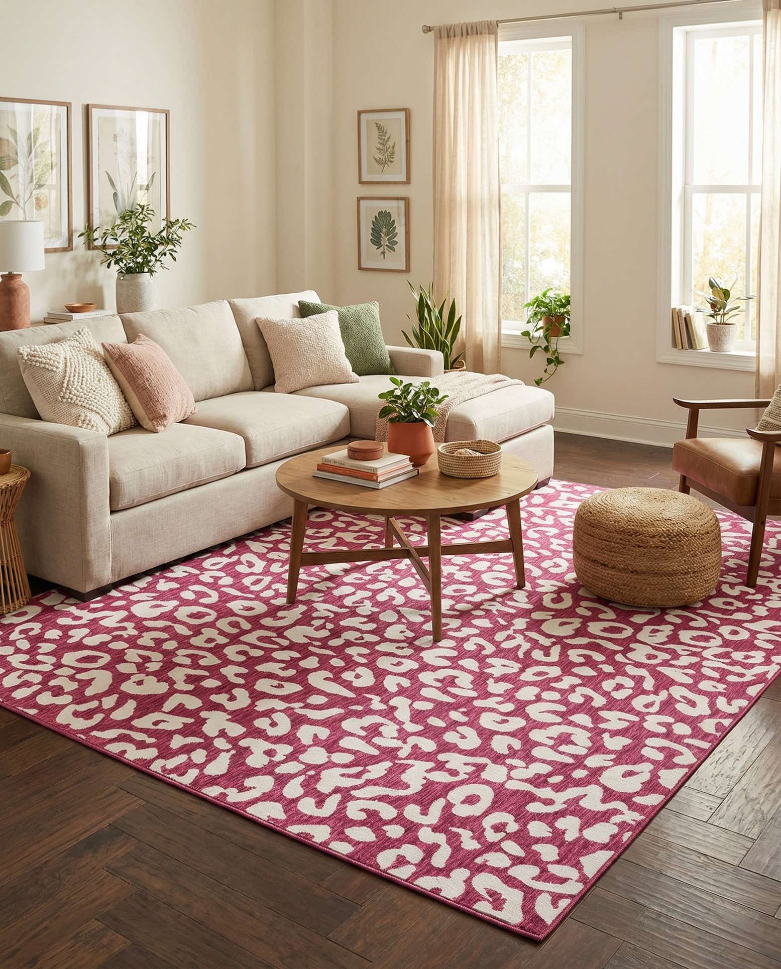 9' x 12' Easy-Clean Safari Indoor / Outdoor Rug