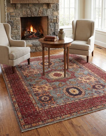 5' x 6' 4 Hand Knotted Mamluk Ziegler Rug