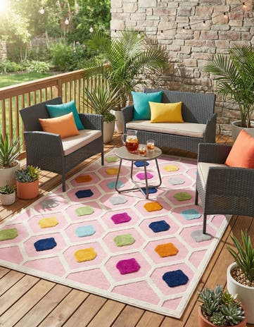 6' x 9' Easy-Clean Aruba Indoor / Outdoor Rug