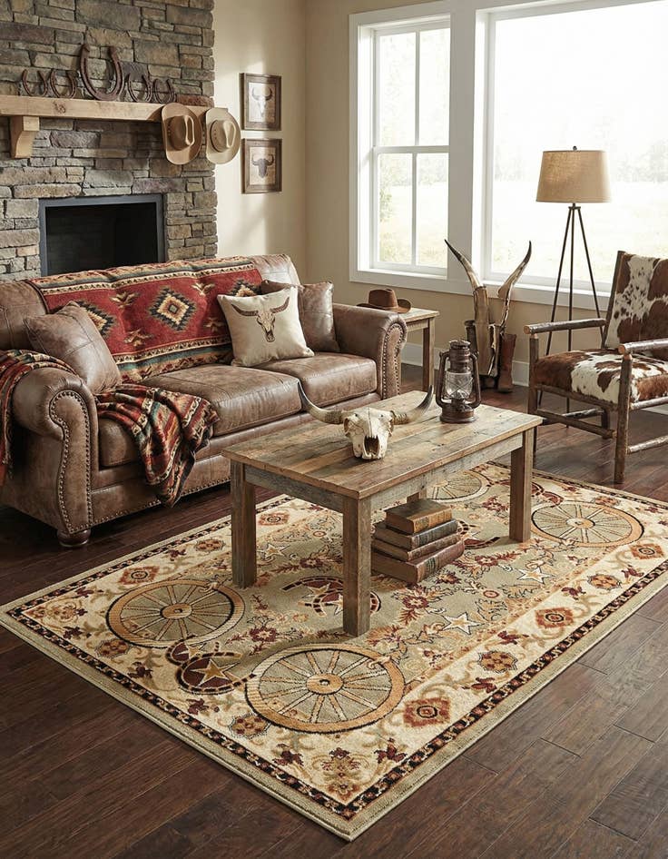 Detail image of 5' 3 x 8' Pioneer Rug