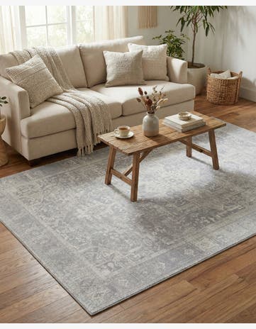 Gray Washable Timeless Rug