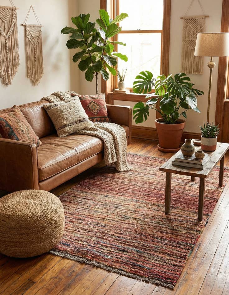 Detail image of 3' 1 x 4'  Hand Knotted Moroccan Wool Rug