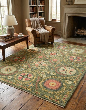 5' x 6' 3 Hand Knotted Ariana Ziegler Oriental Rug