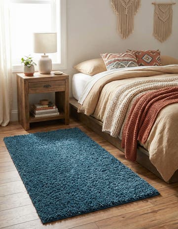 2' 2 x 3' Comfort Solid Shag Rug