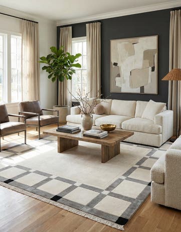 5' 7 x 7' 11 Hand Knotted Darya Wool Rug
