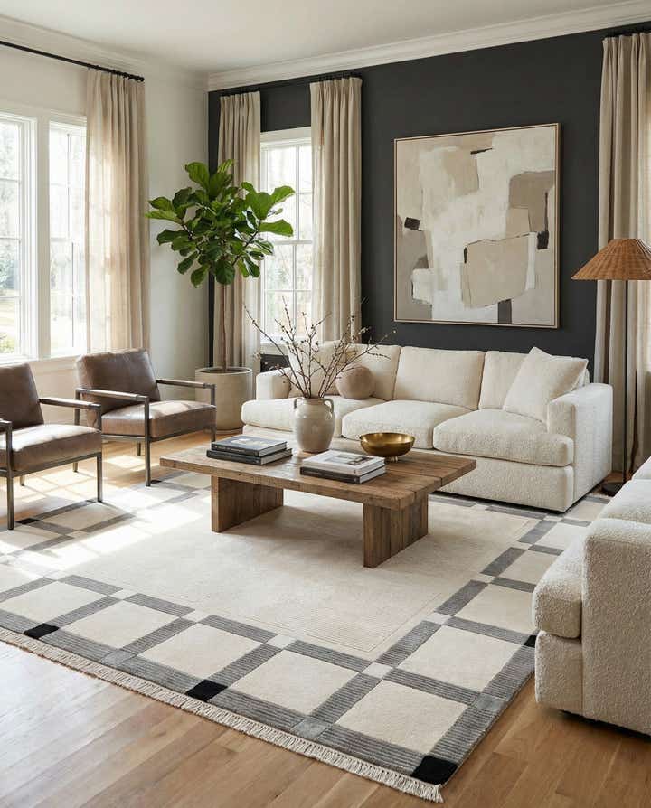 5' 7 x 7' 11 Hand Knotted Darya Wool Rug