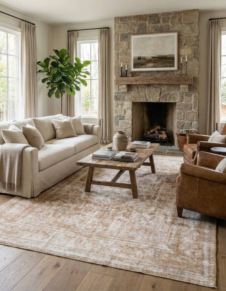 Detail image of 9' 3 x 12' 2  Hand Knotted Ultra Vintage Persian Wool Rug