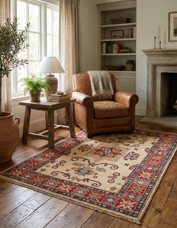 3' 3 x 5' 1 Hand Knotted Kazak Rug