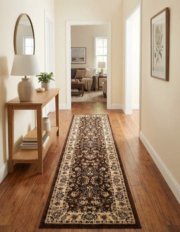 Brown Yasmin Runner Rug