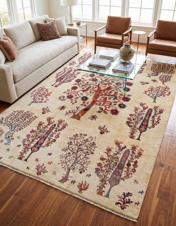 6' 5 x 9' 8 Hand Knotted Ariana Ziegler Rug