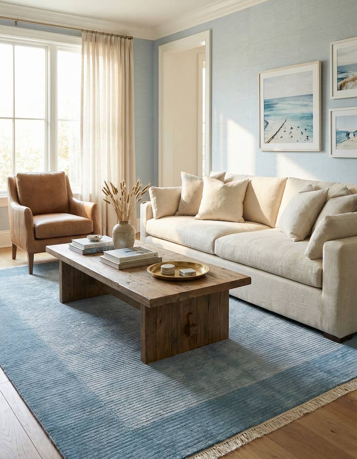 Detail image of 4' 10 x 6' 9  Hand Knotted Darya Wool Rug