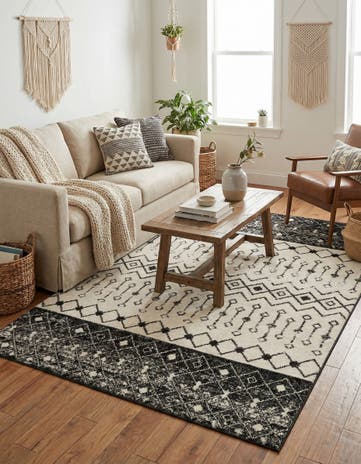 6' x 9' Moroccan Trellis Rug