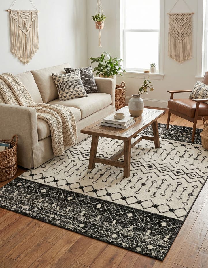 6' x 9' Moroccan Trellis Rug