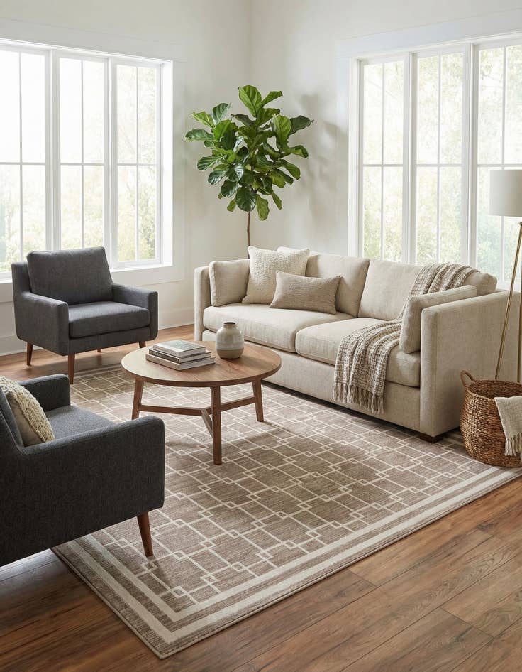 Detail image of Jill Zarin 7' 10 x 7' 10 Metropolitan Uptown Square Rug