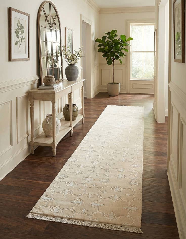 Detail image of 2' 7 x 13' 1  Hand Knotted Darya Wool Runner Rug