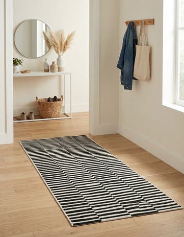 Black SoHo Runner Rug