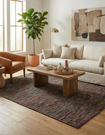 5' 5 x 8' 1 Hand Knotted Moroccan Wool Rug